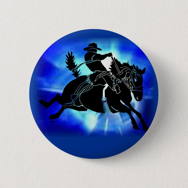 Saddlebronc 202 2 inch round button (Front)
