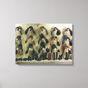 Saddles and Boots Canvas Print