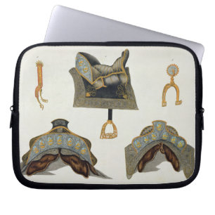 Saddles and spurs, plate from 'A History of the De Laptop Sleeve