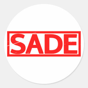 Sade Stamp Classic Round Sticker