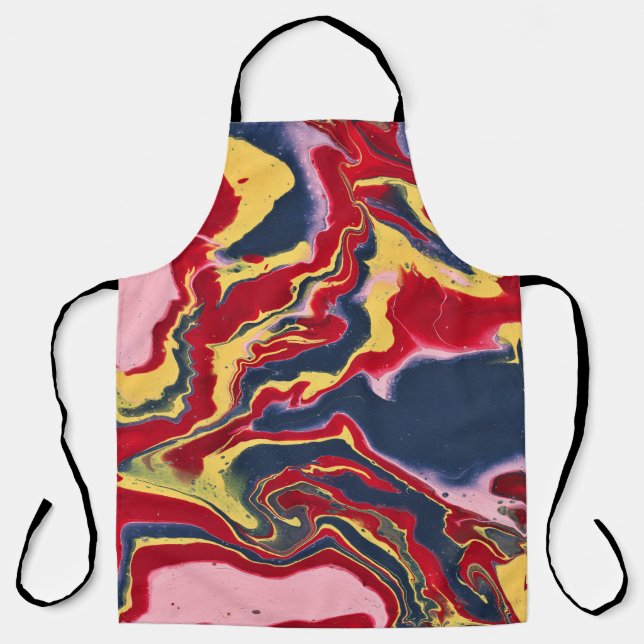 Sadie 1 Crazy Colourful Abstract Apron (Front)