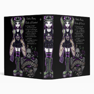 "Sadie" Gothic Emo Fairy Art Binder