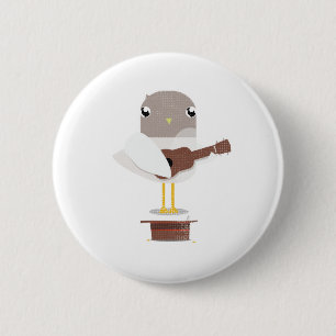 Sadie Seagull Big Beach Busk badge 2 Inch Round Button