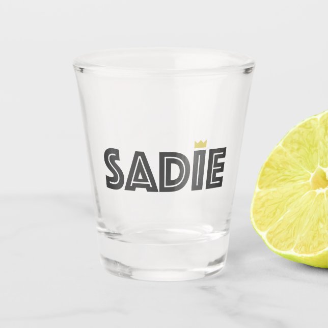 Sadie Shot Glass (Front)