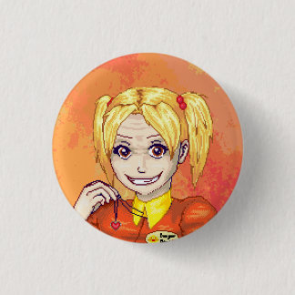 Sadie - small pin-back 1 inch round button