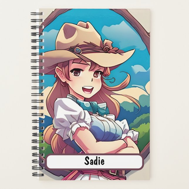 Sadie The Cowgirl,With Customizable Nametag Planner (Front)