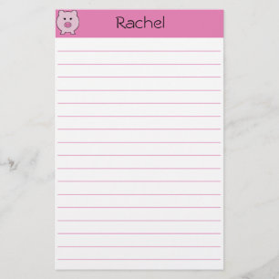 Sadie the Pink Pig ~ Cute Girly Kawaii Stationery