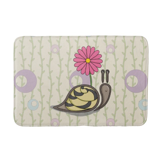 Sadie the Snail Bath Mat (Front)