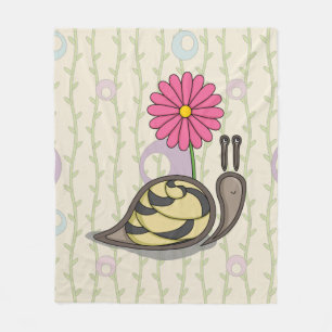 Sadie the Snail Fleece Blanket