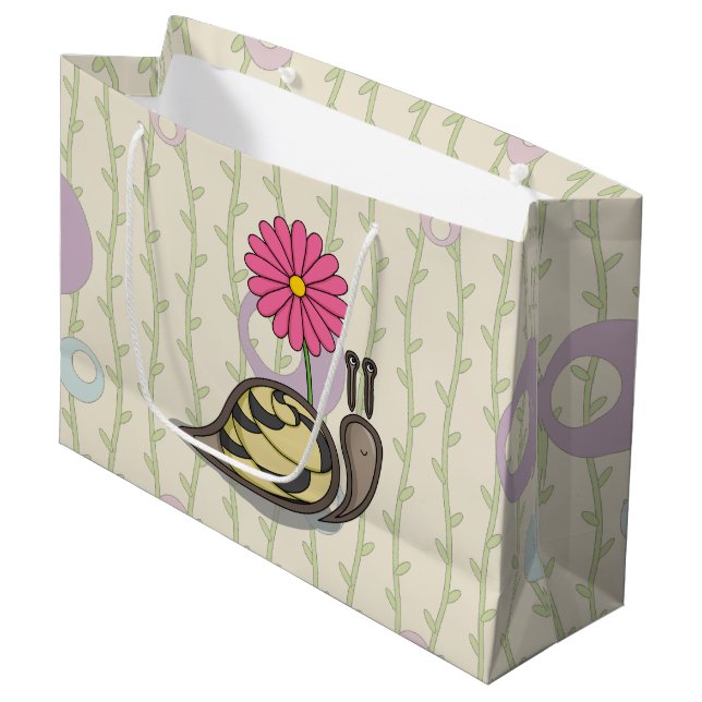 Sadie the Snail Gift Bag (Front Angled)