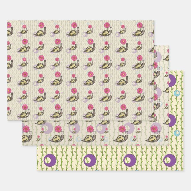 Sadie the Snail Wrapping Paper Set (Set)