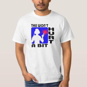 Sadistic Nurse in Blue with 2 Needles T-Shirt