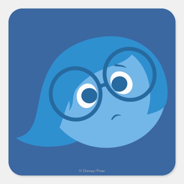 Sadness 2 square sticker (Front)