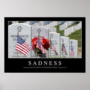 Sadness: Inspirational Quote Poster