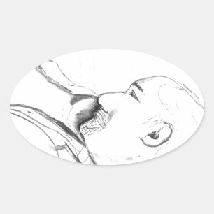 Sadness Oval Sticker