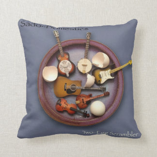 Sado-Domestics Two-Egg Scrambler Throw Pillow