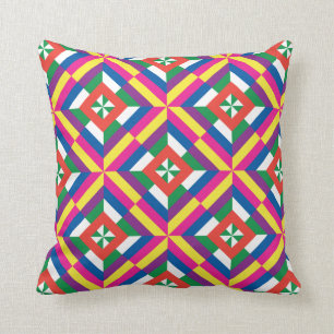 Saekdong Korean Buddhist Good Luck Pattern Throw Pillow