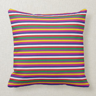 Saekdong Korean Stripes Lucky Seven Stripes Throw Pillow