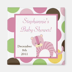 Safari 2"x2" Magnet Favoriser Jungle Queen Pink Ti