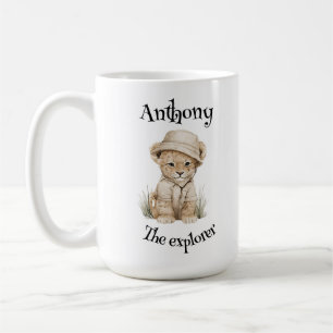 Safari Adventure Babies   Cute Watercolour Animals Coffee Mug