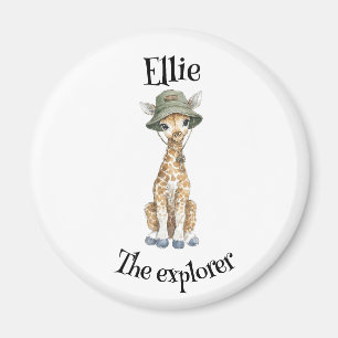 Safari Adventure Babies Cute Watercolour Animals Magnet