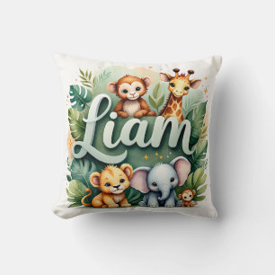 Safari Adventure Liam Throw Pillow