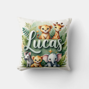 Safari Adventure Lucas Throw Pillow