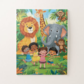 Safari Adventure: Meet the Wild Friends Jigsaw Puzzle