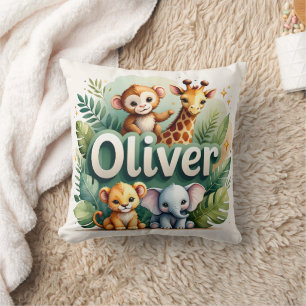 Safari Adventure Oliver Throw Pillow