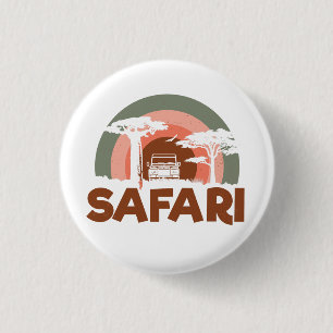 Safari Africa Theme 1 Inch Round Button