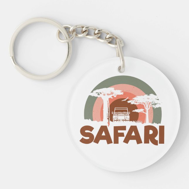Safari Africa Theme Keychain (Front)