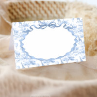 Safari Animal Dusty Blue Toile de Jouy Baby Shower