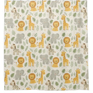Safari animal nursery print