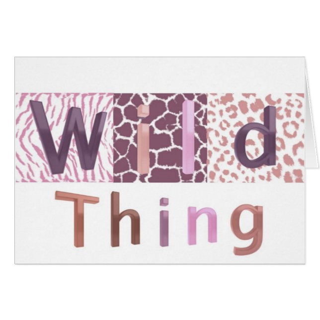 Safari Animal Print - Wild Thing (Front Horizontal)