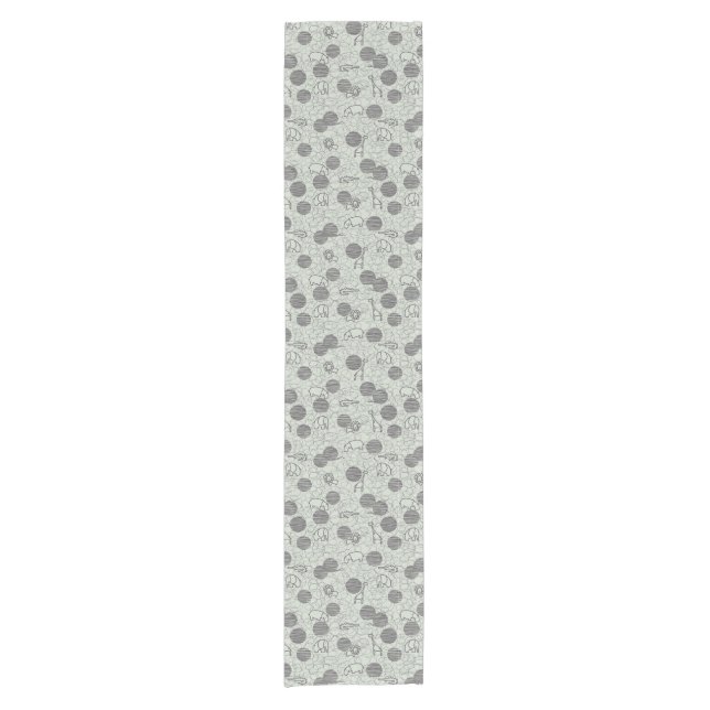 safari animals 1 short table runner (Front)