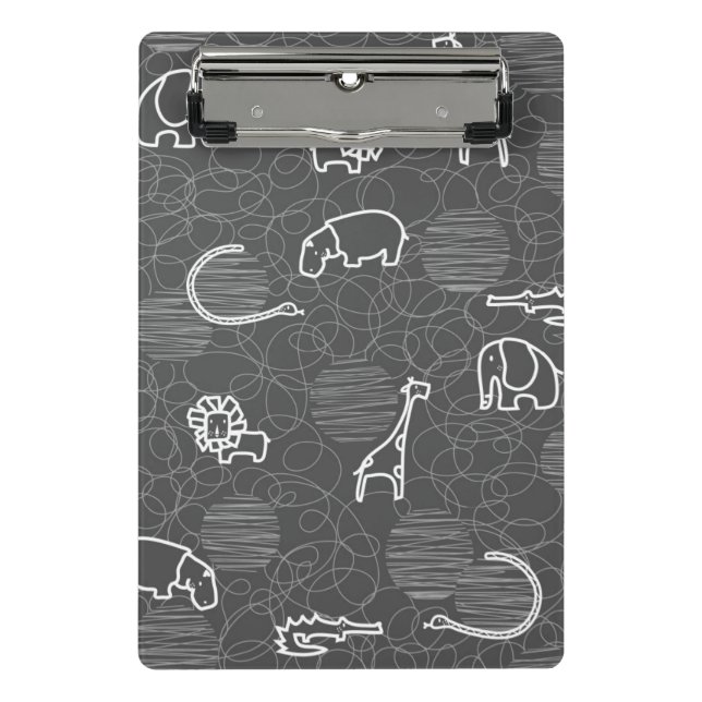 safari animals 5 mini clipboard (Front)