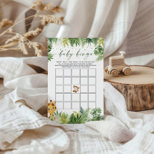 Safari Animals Baby Bingo Game