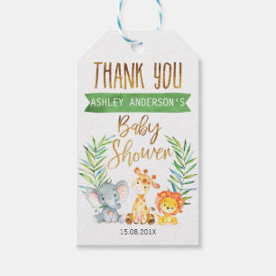 Safari Animals Baby Shower TagS