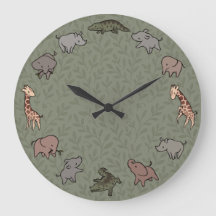 Safari Animals (elephant, giraffe, croc & rhino)