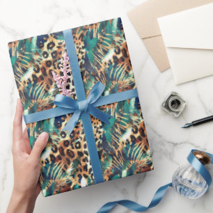 Safari Animals' Fur Prints Patterns Exotic Modern Wrapping Paper