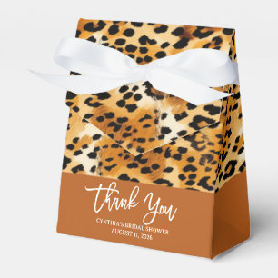 Safari Animals' Fur Prints Patterns Leopard Spots Favor Box
