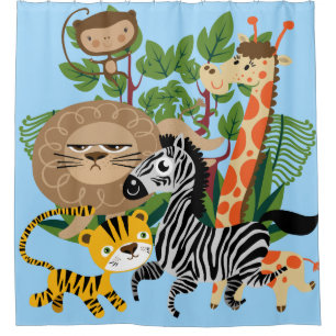 Safari Animals Giraffe Monkey Lion Zebra Tiger