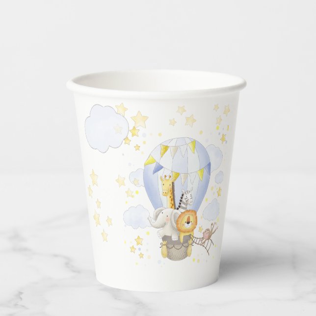 Safari Animals in  Hot Air Balloon Cups (Front)