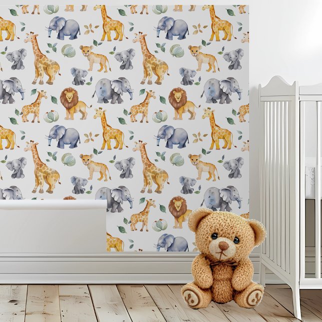 Safari Animals Nursery Child's room Wallpaper (Creator Uploaded)
