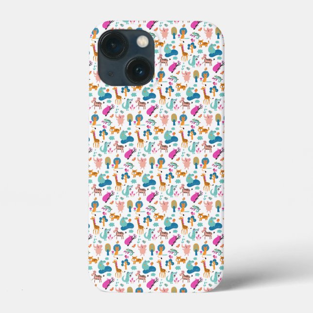 Safari Animals Pattern Case-Mate iPhone Case (Back)