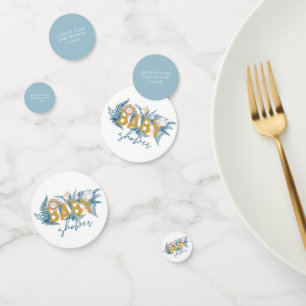 Safari Animals Personalized Baby Shower Confetti