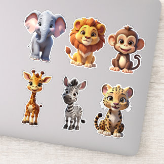 Safari Animals Set -1 Kids Stickers