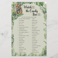 Safari animals Tropical Match The Candy Bar game