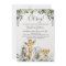 Safari Animals with Lion Baby Shower Invitation