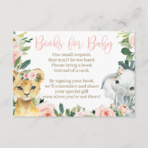 Safari Animaux Baby shower Carte de réservation po